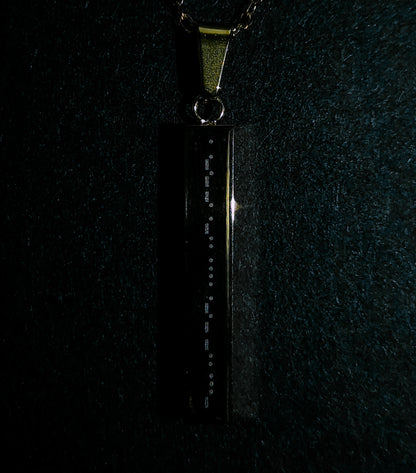 BFace Morsecode Bar Necklace