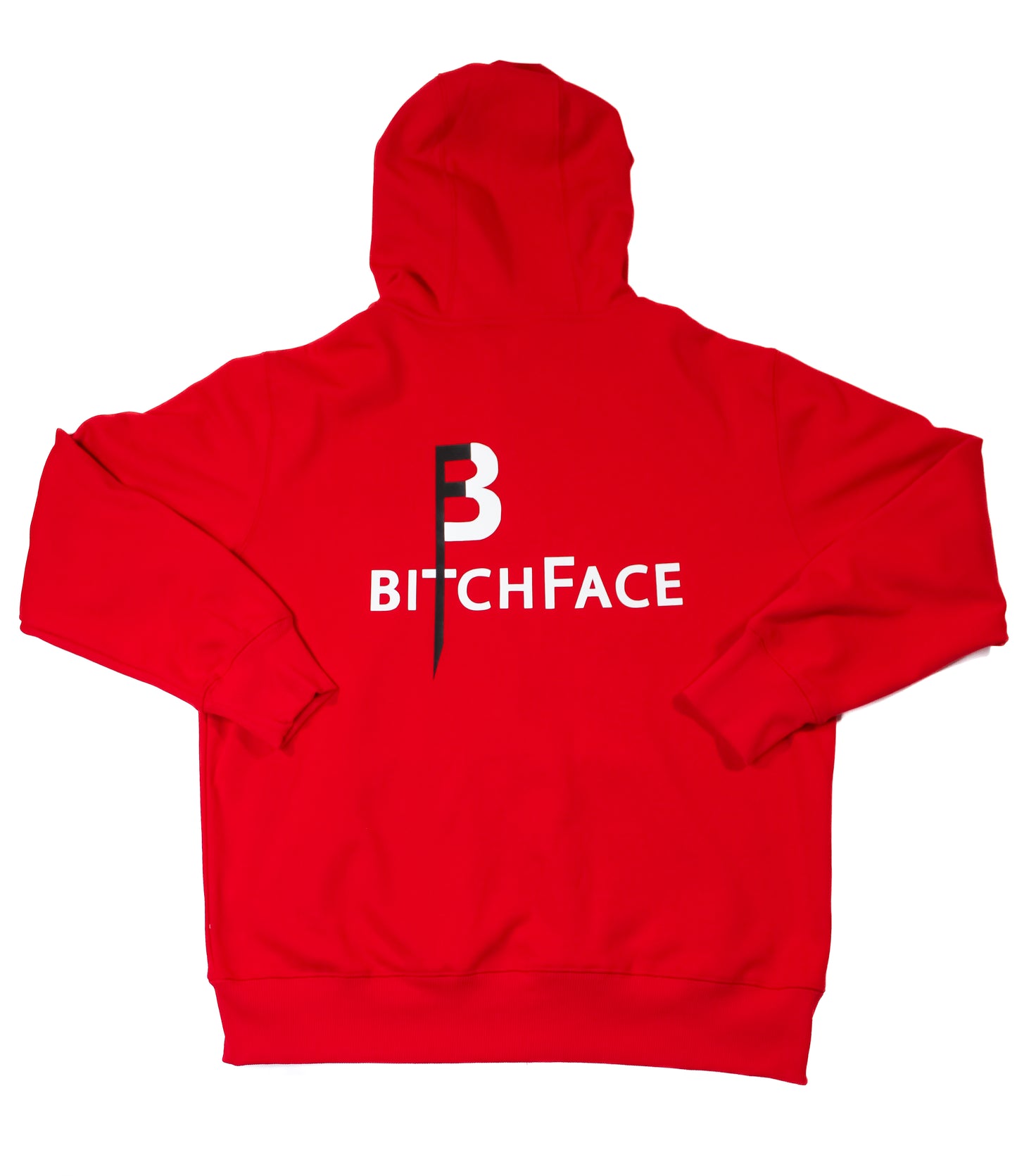 BFace Red OG Logo Zip-Up Hoodie