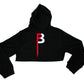 Black Shrug Hoodie Signature B Logo