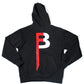 BFace Signature B Logo Clean Back Zip Up Hoodie