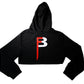 Black Glitter Shrug Signature B Logo