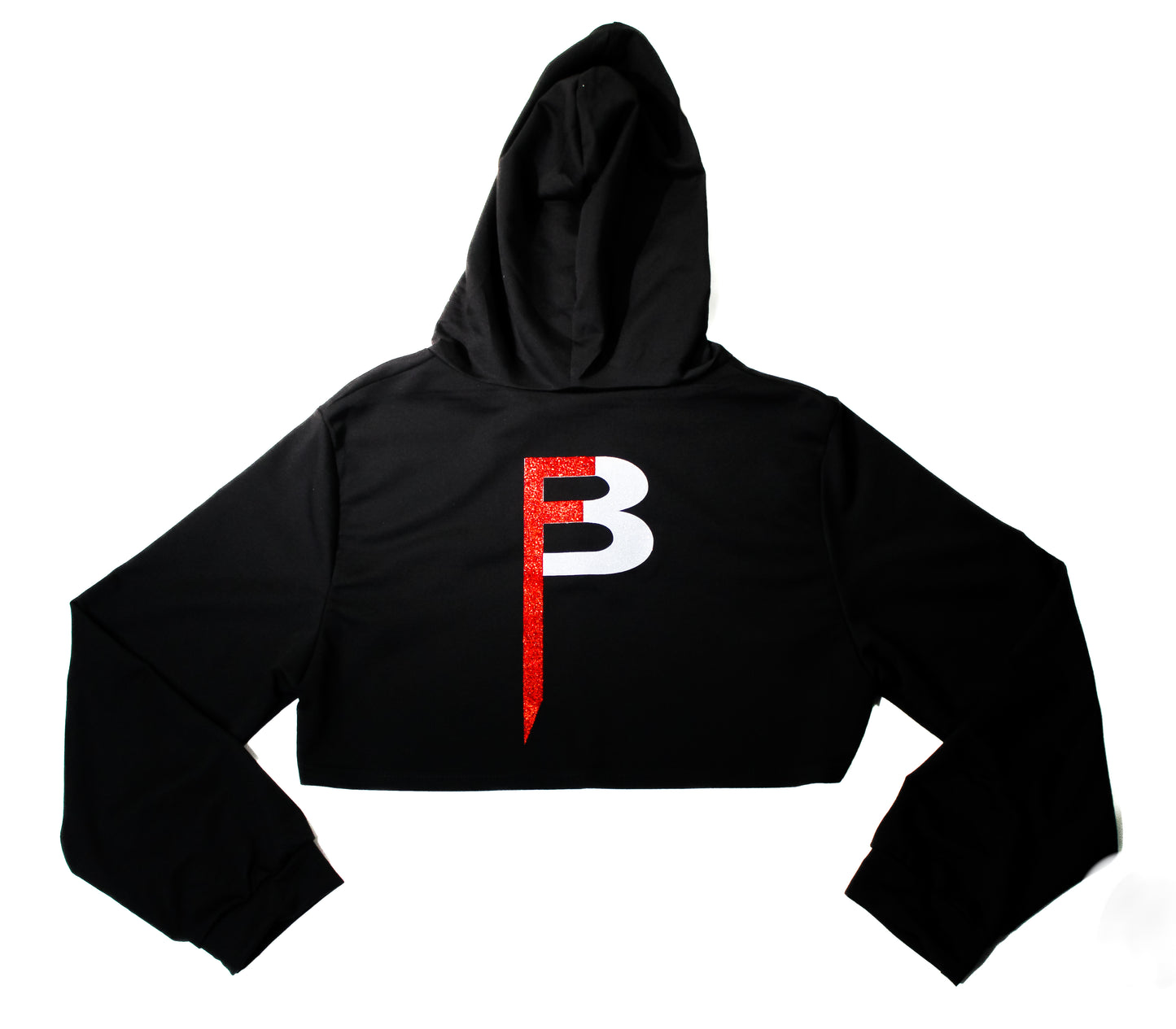 Black Glitter Shrug Signature B Logo