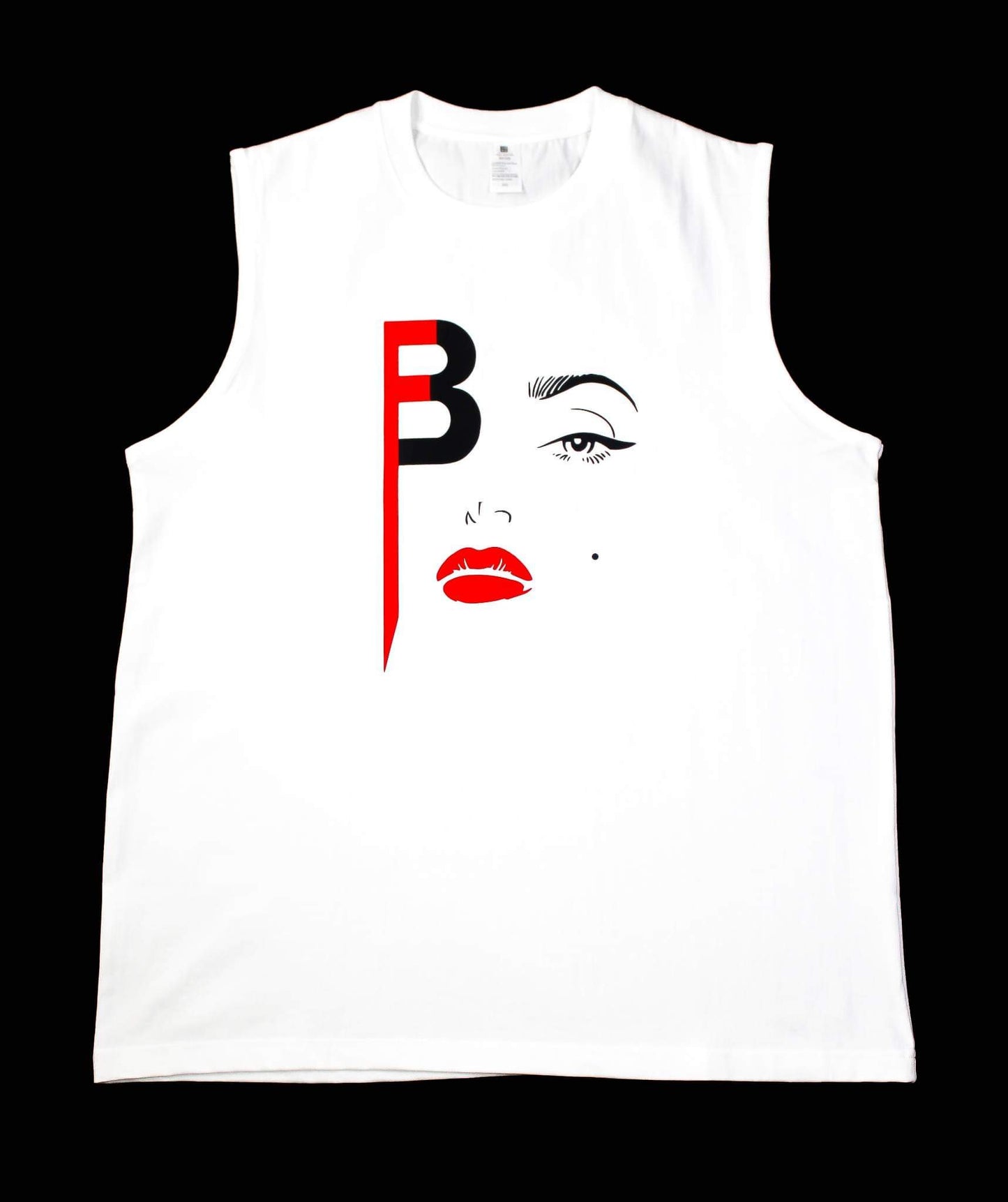 BFace Clean Sleeveless Tank White