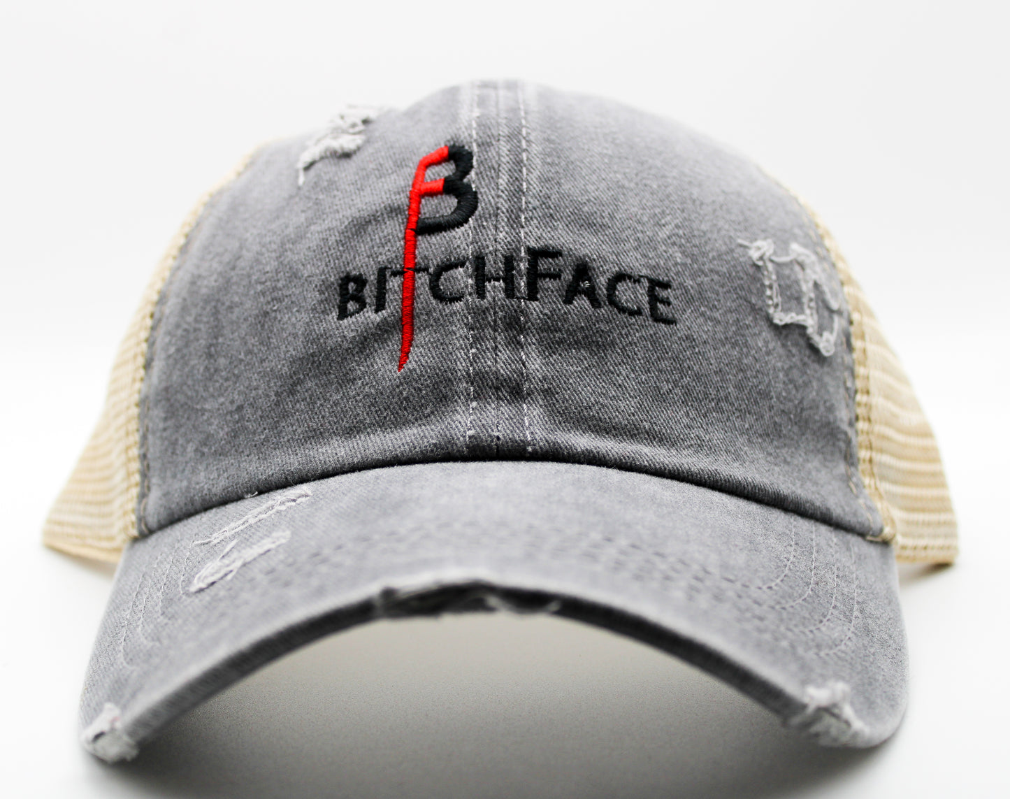 BFace OG Distressed Ponytail Baseball Hat